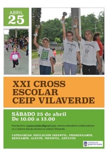 Cartel XXI Cross escolar CEIP Vilaverde